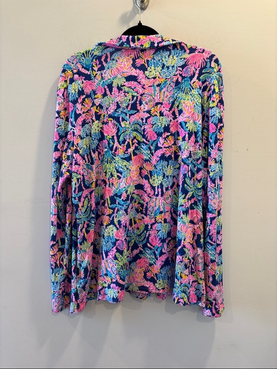 Lilly Pullitzer Oyster Bay Navy Seen and Herd Pijama Top XXL - Picture 4 of 9